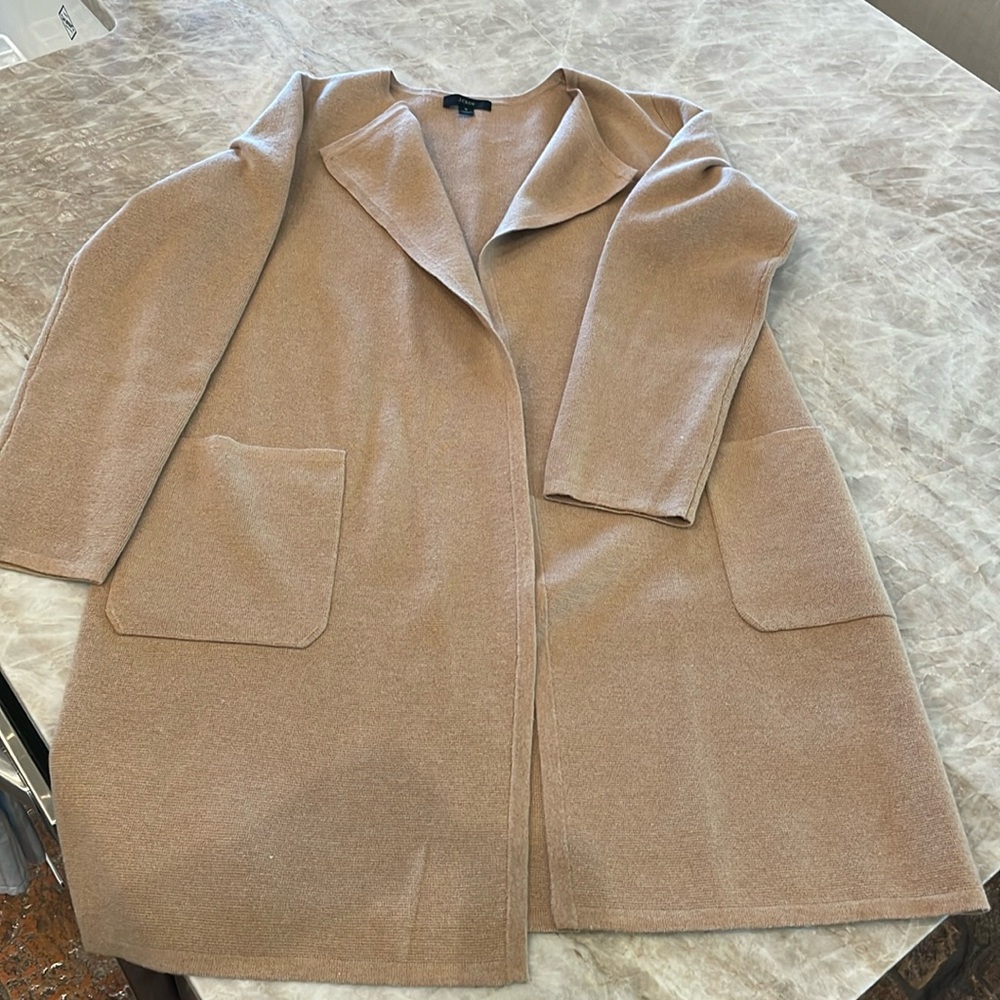 Beautiful J Crew, new, long sweater jacket